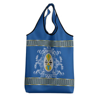 Personalized Italy Calabria Grocery Bag Baroque Motif