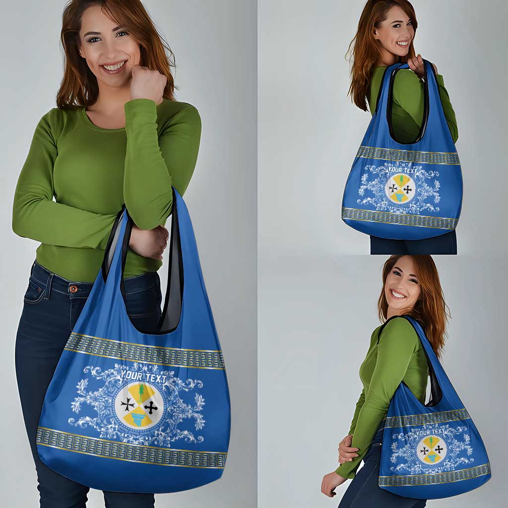 Personalized Italy Calabria Grocery Bag Baroque Motif