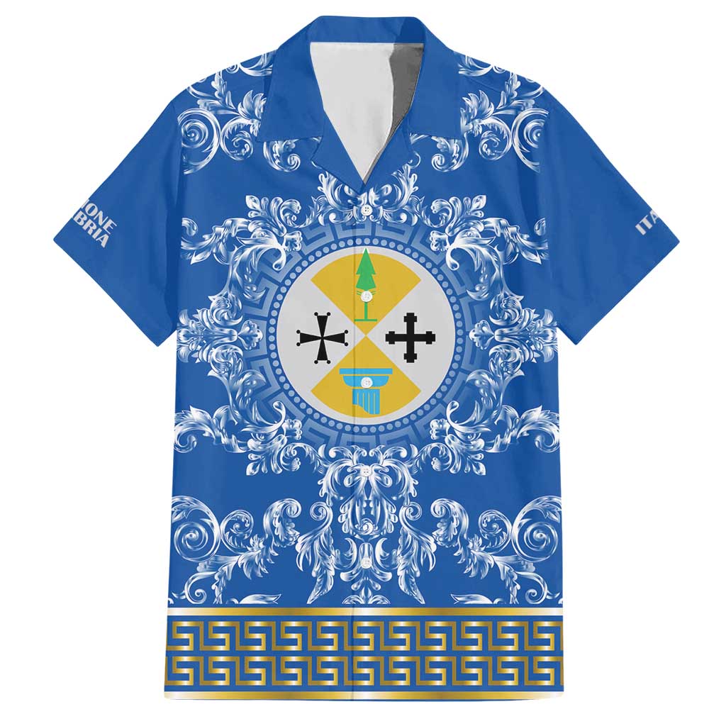 Personalized Italy Calabria Hawaiian Shirt Baroque Motif
