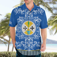 Personalized Italy Calabria Hawaiian Shirt Baroque Motif