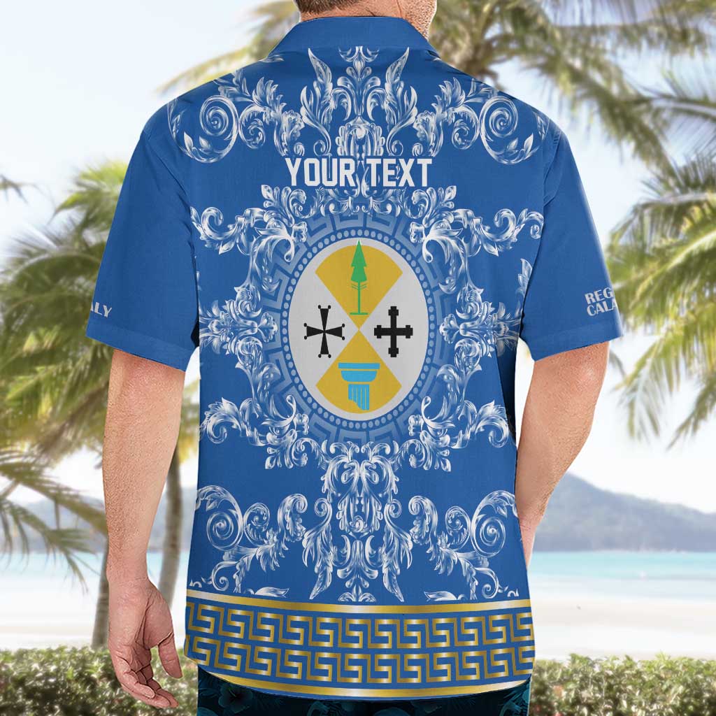 Personalized Italy Calabria Hawaiian Shirt Baroque Motif