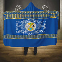 Personalized Italy Calabria Hooded Blanket Baroque Motif