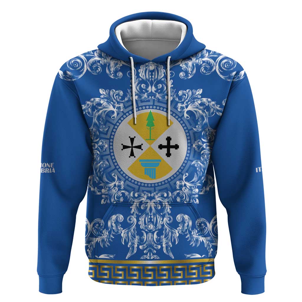 Personalized Italy Calabria Hoodie Baroque Motif