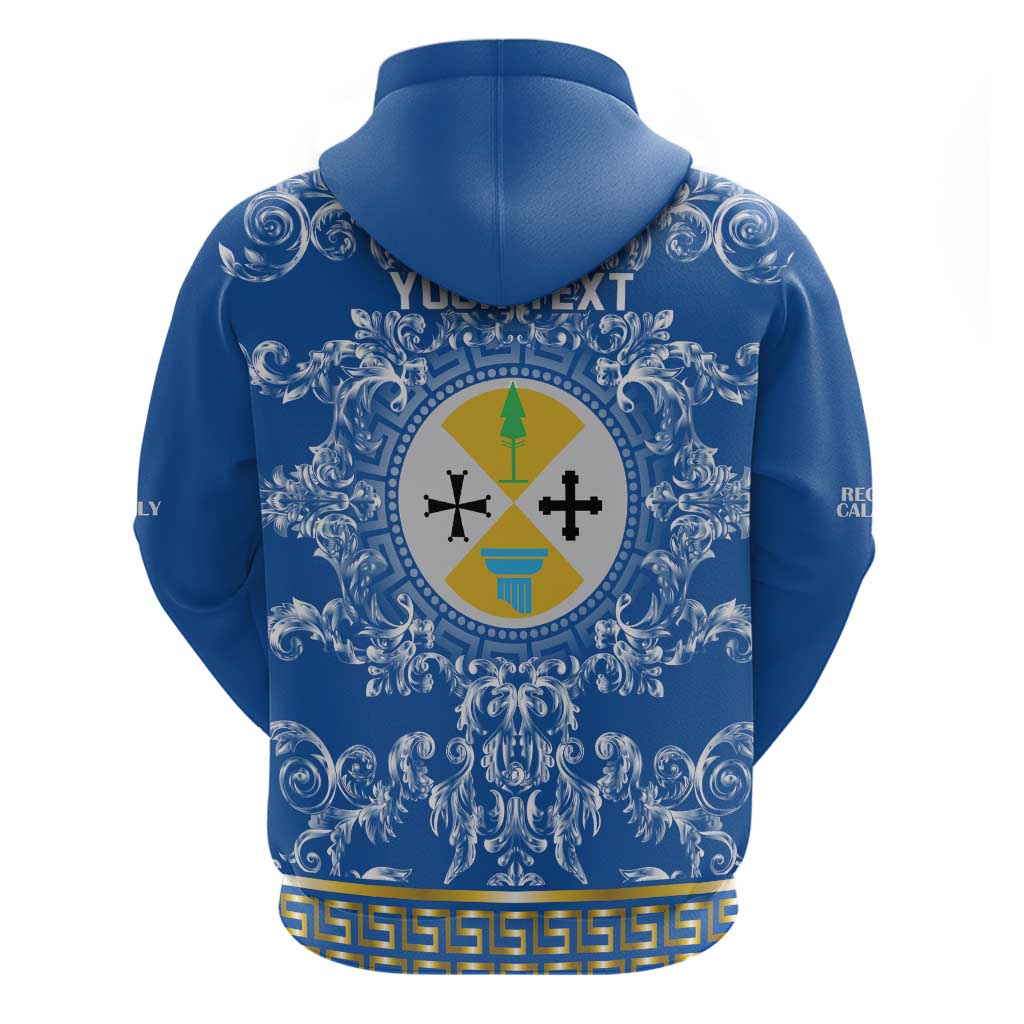 Personalized Italy Calabria Hoodie Baroque Motif