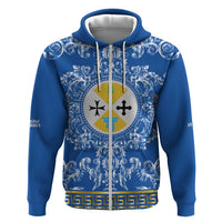 Personalized Italy Calabria Hoodie Baroque Motif