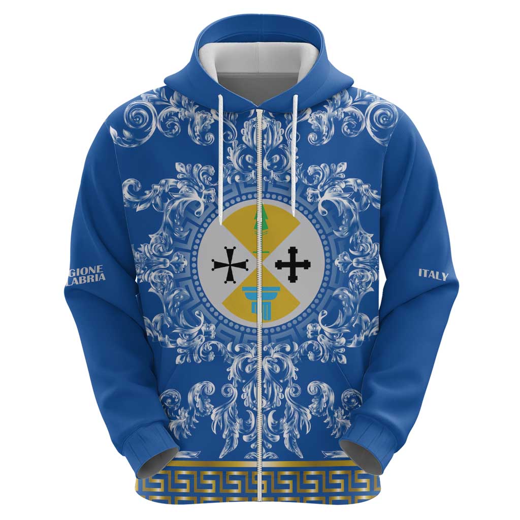 Personalized Italy Calabria Hoodie Baroque Motif