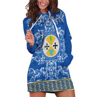 Personalized Italy Calabria Hoodie Dress Baroque Motif