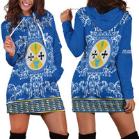 Personalized Italy Calabria Hoodie Dress Baroque Motif