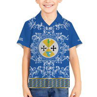 Personalized Italy Calabria Kid Hawaiian Shirt Baroque Motif