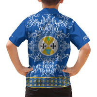 Personalized Italy Calabria Kid Hawaiian Shirt Baroque Motif