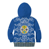 Personalized Italy Calabria Kid Hoodie Baroque Motif