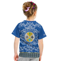 Personalized Italy Calabria Kid T Shirt Baroque Motif