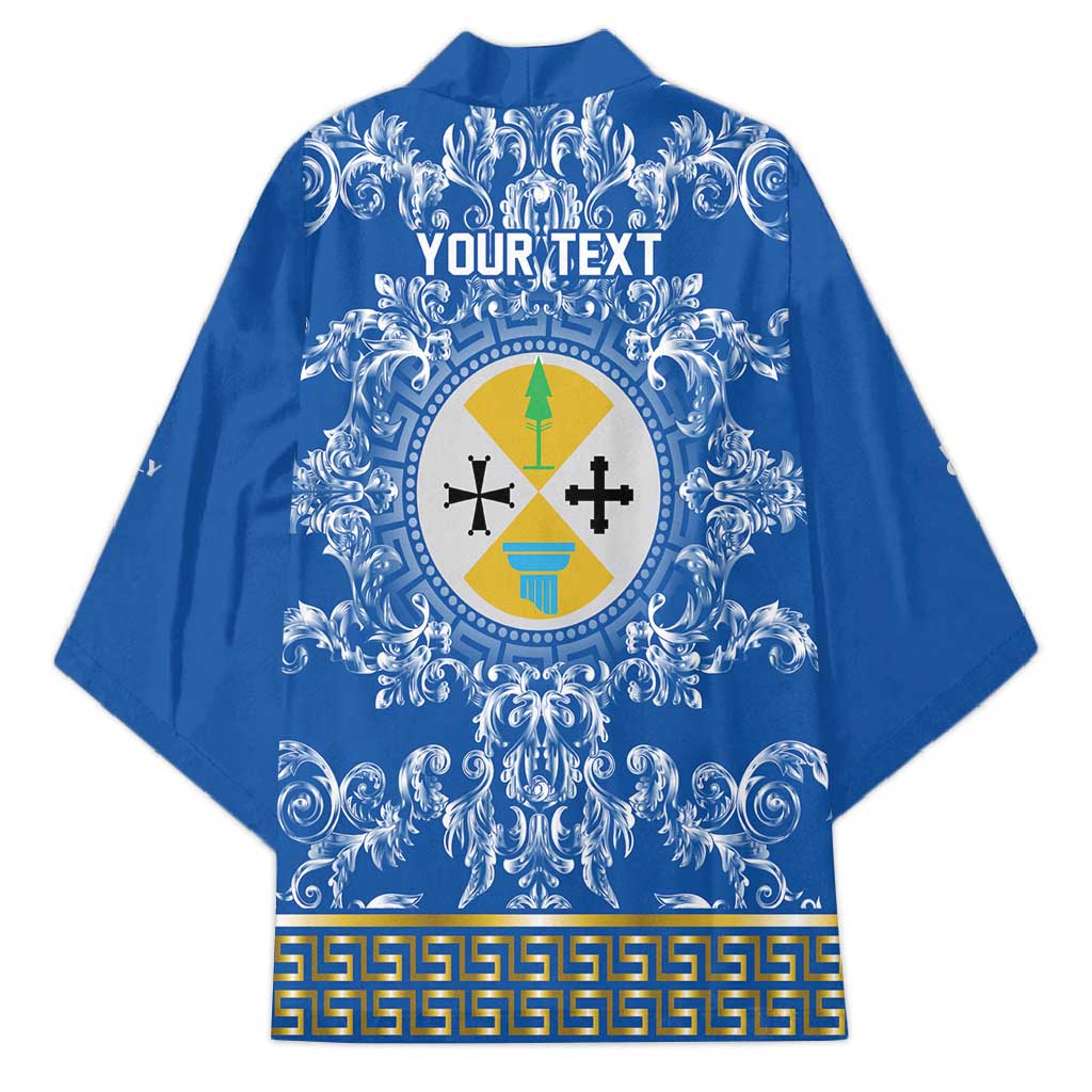 Personalized Italy Calabria Kimono Baroque Motif