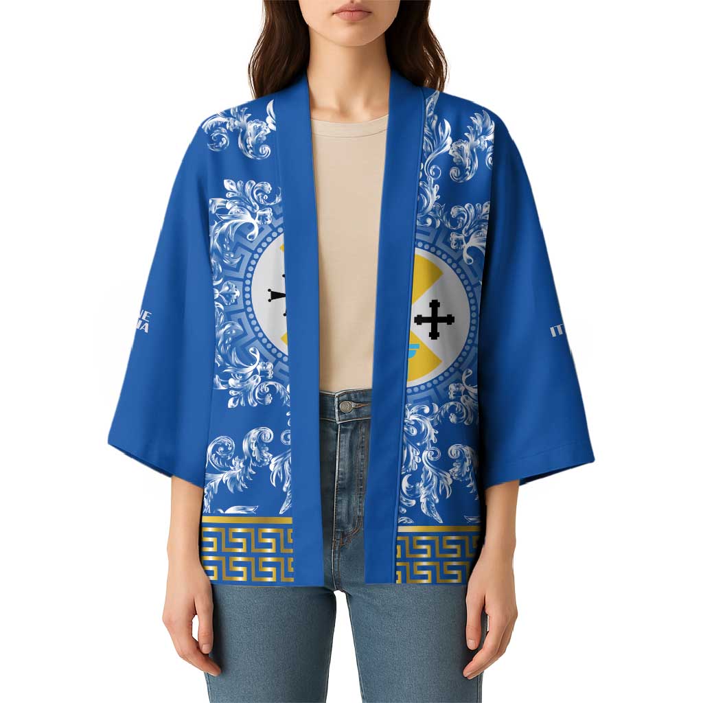 Personalized Italy Calabria Kimono Baroque Motif