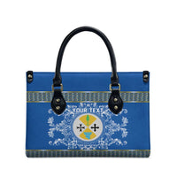 Personalized Italy Calabria Leather Bag Baroque Motif