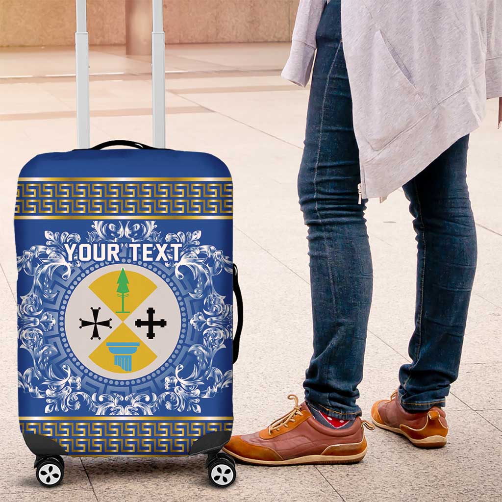 Personalized Italy Calabria Luggage Cover Baroque Motif