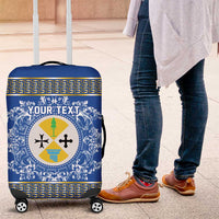 Personalized Italy Calabria Luggage Cover Baroque Motif