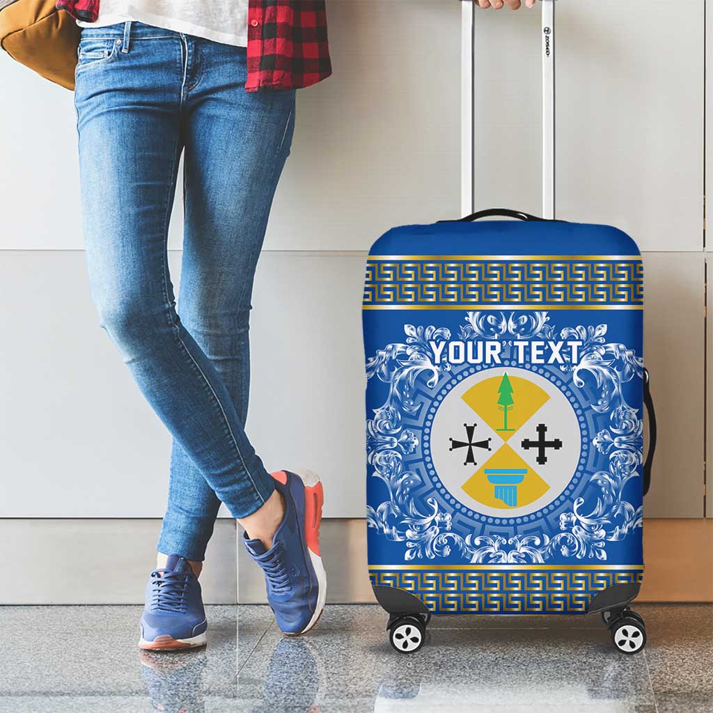 Personalized Italy Calabria Luggage Cover Baroque Motif