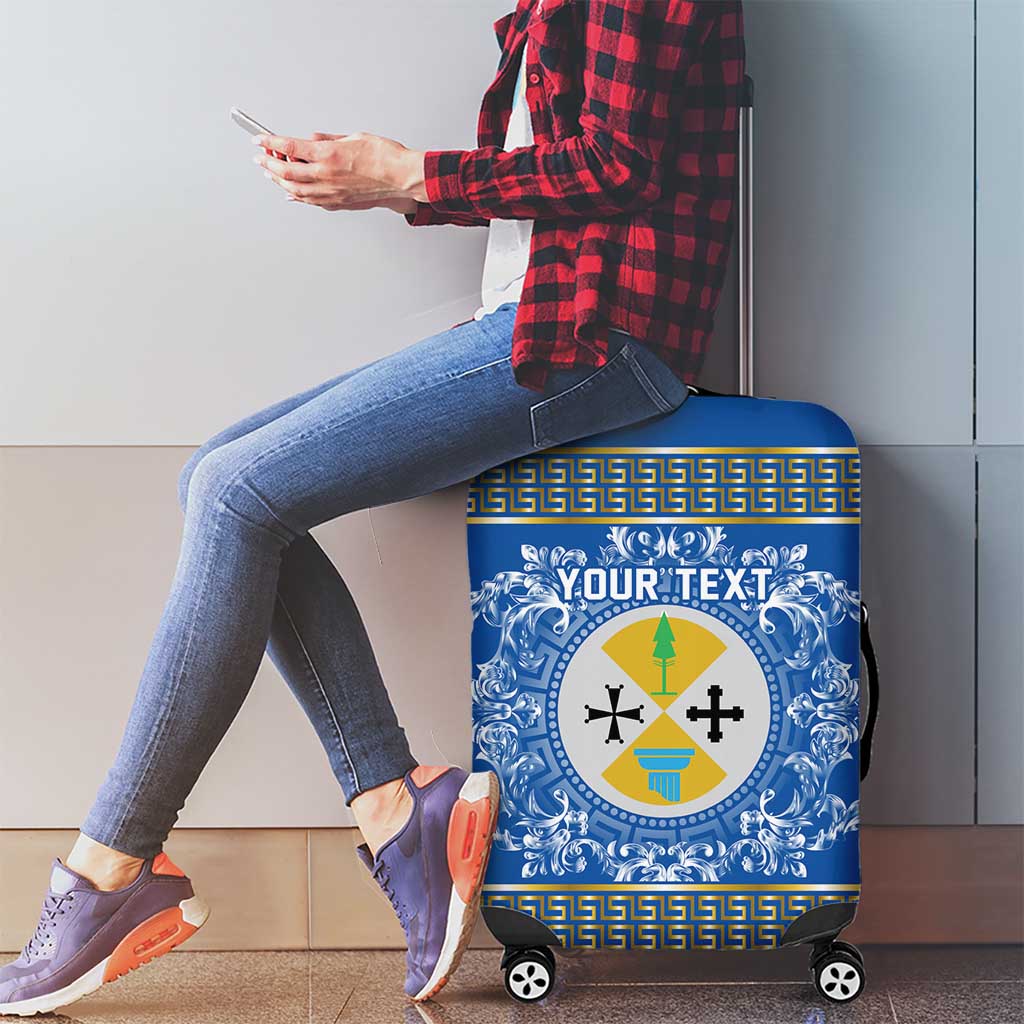 Personalized Italy Calabria Luggage Cover Baroque Motif
