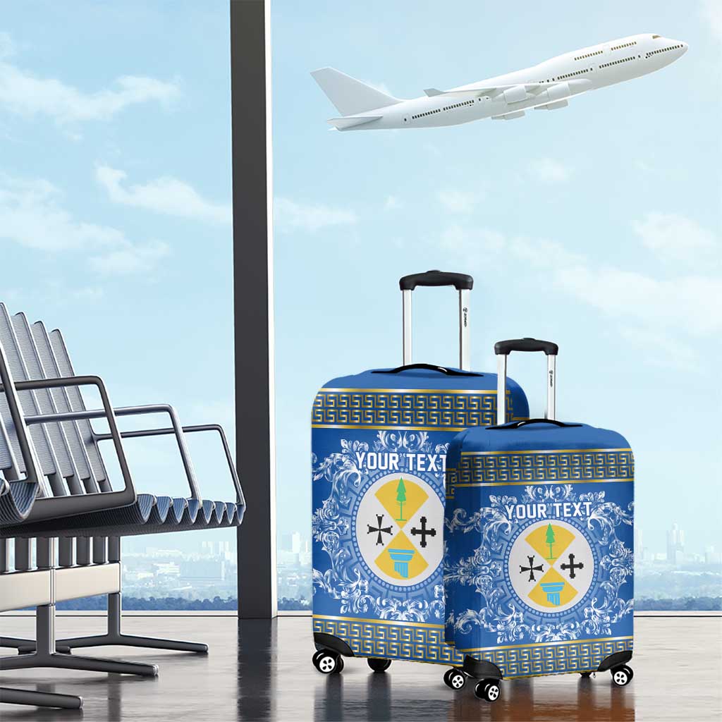 Personalized Italy Calabria Luggage Cover Baroque Motif