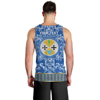 Personalized Italy Calabria Men Tank Top Baroque Motif