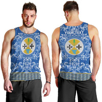 Personalized Italy Calabria Men Tank Top Baroque Motif