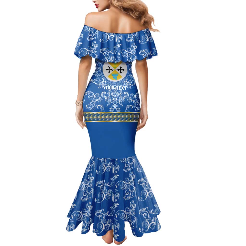 Personalized Italy Calabria Mermaid Dress Baroque Motif