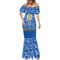 Personalized Italy Calabria Mermaid Dress Baroque Motif