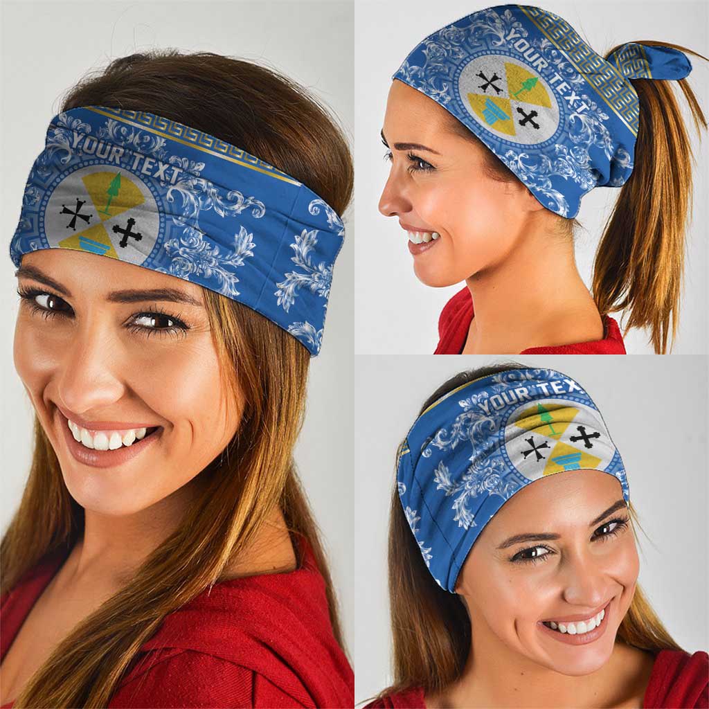 Personalized Italy Calabria Neck Gaiter Baroque Motif