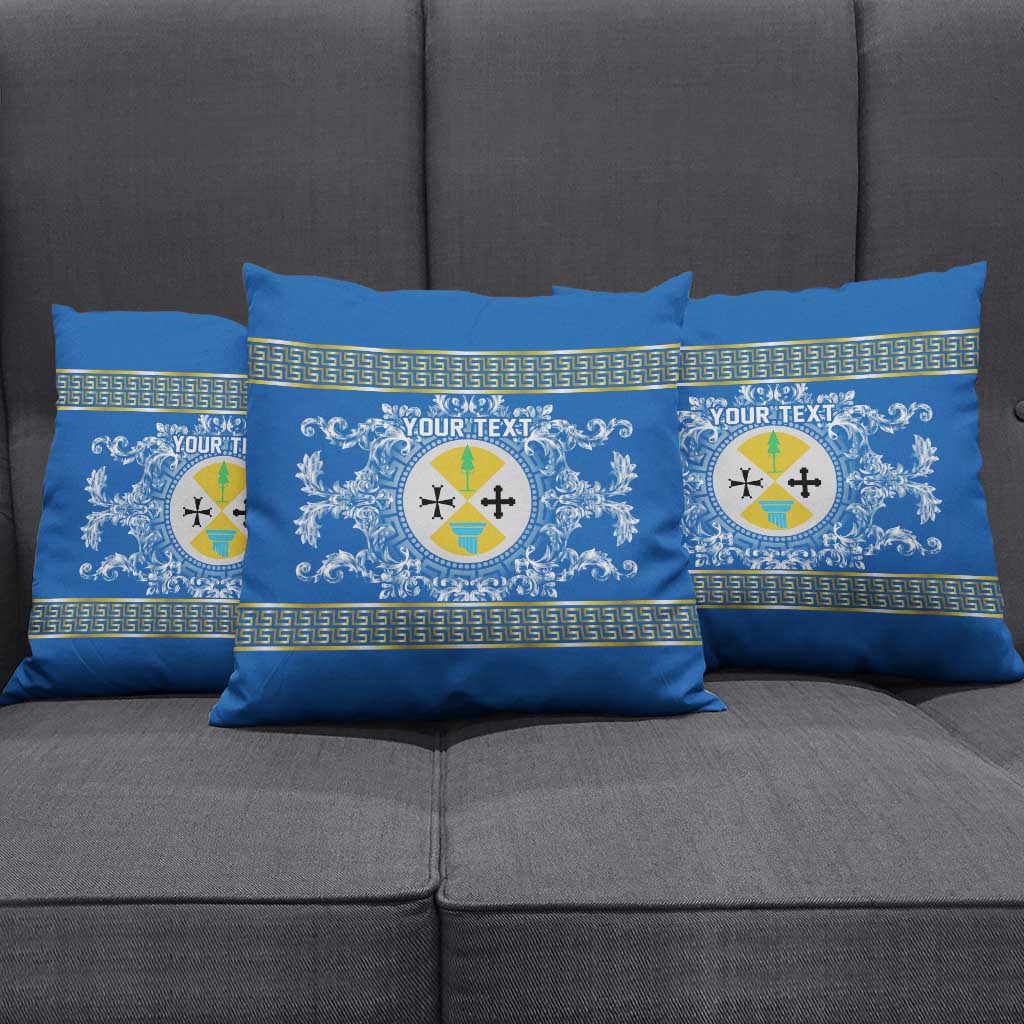 Personalized Italy Calabria Pillow Cover Baroque Motif