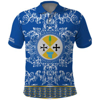 Personalized Italy Calabria Polo Shirt Baroque Motif