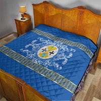 Personalized Italy Calabria Quilt Baroque Motif