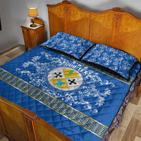 Personalized Italy Calabria Quilt Bed Set Baroque Motif