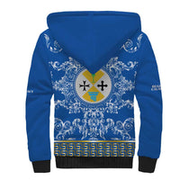 Personalized Italy Calabria Sherpa Hoodie Baroque Motif