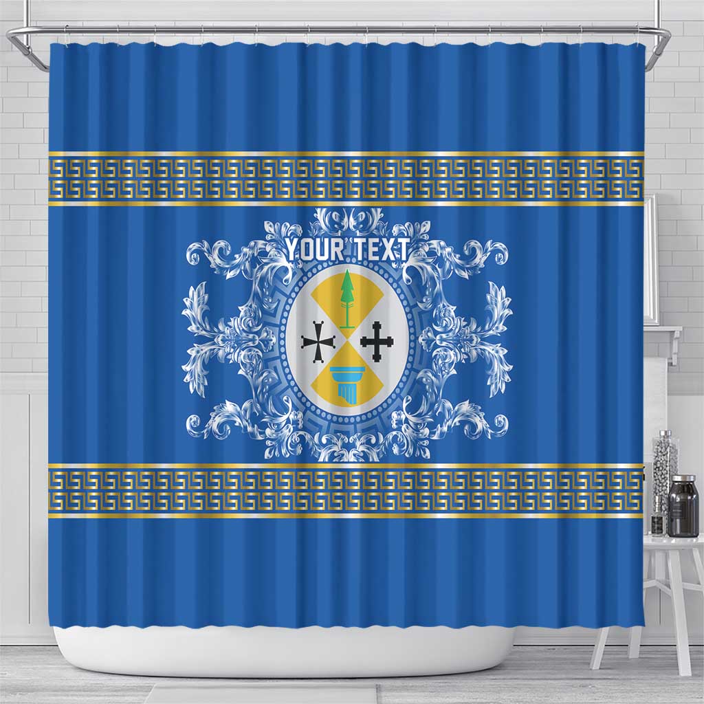 Personalized Italy Calabria Shower Curtain Baroque Motif