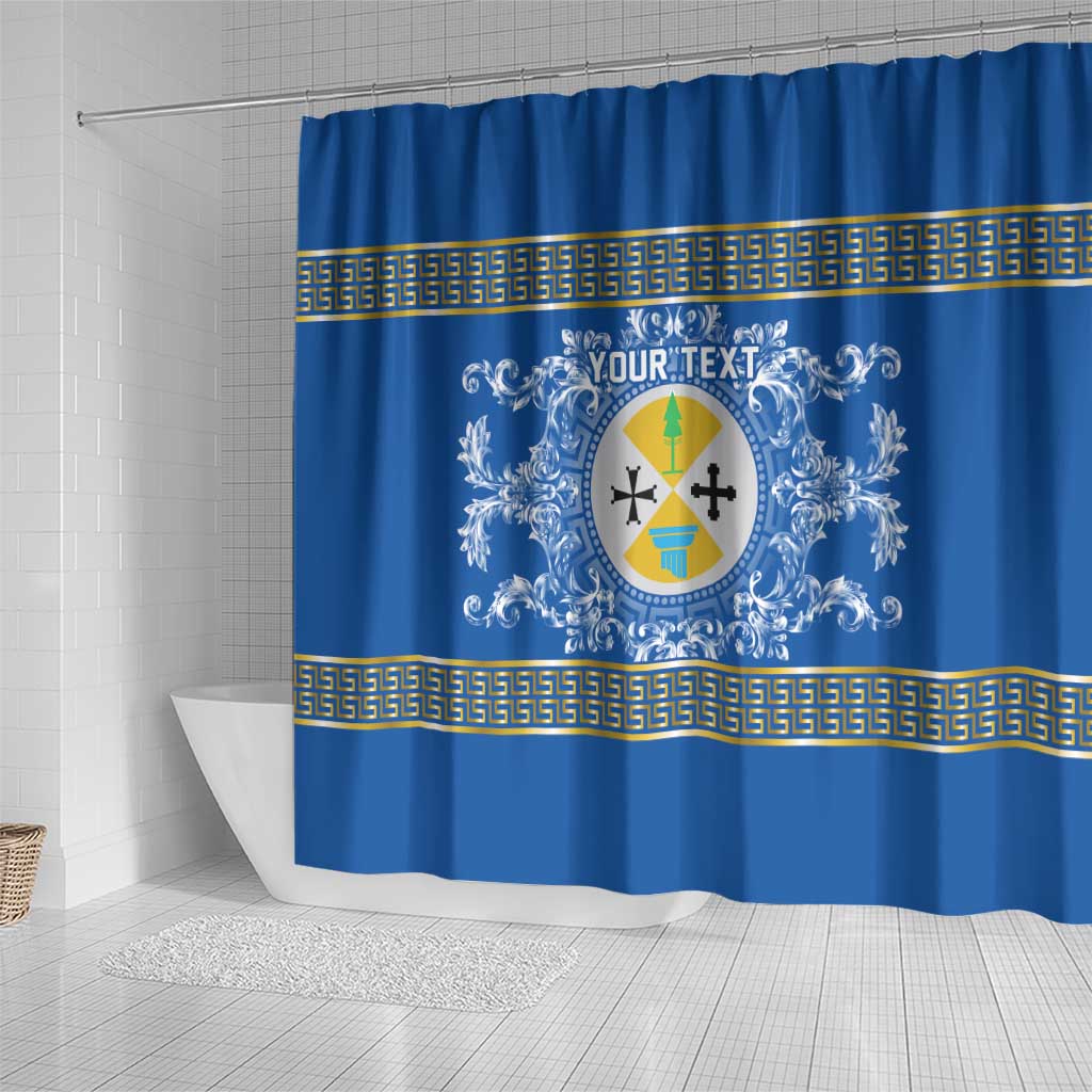 Personalized Italy Calabria Shower Curtain Baroque Motif