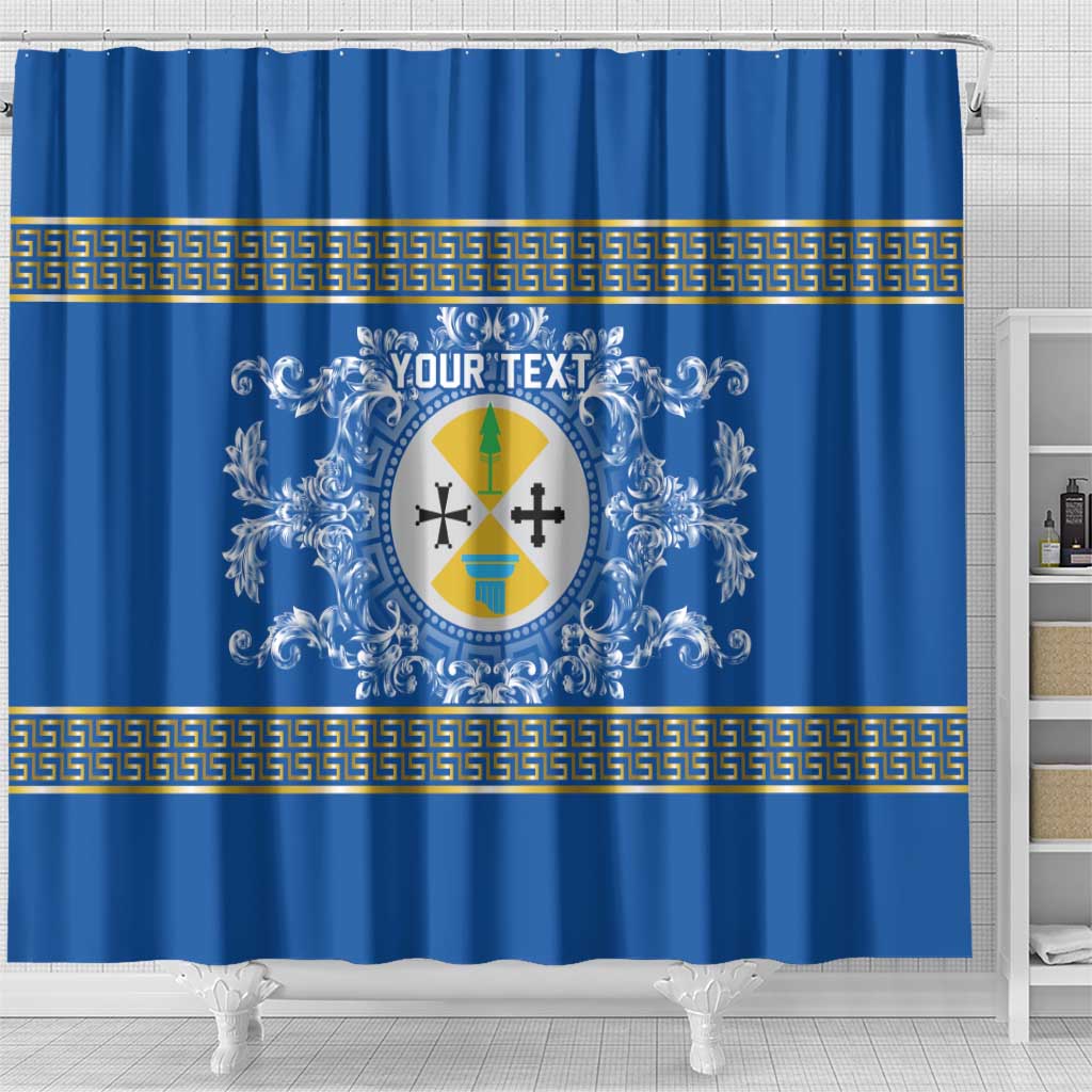 Personalized Italy Calabria Shower Curtain Baroque Motif