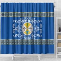 Personalized Italy Calabria Shower Curtain Baroque Motif
