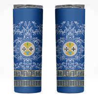 Personalized Italy Calabria Skinny Tumbler Baroque Motif