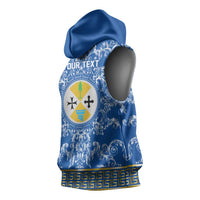 Personalized Italy Calabria Sleeveless Hoodie Baroque Motif