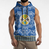 Personalized Italy Calabria Sleeveless Hoodie Baroque Motif