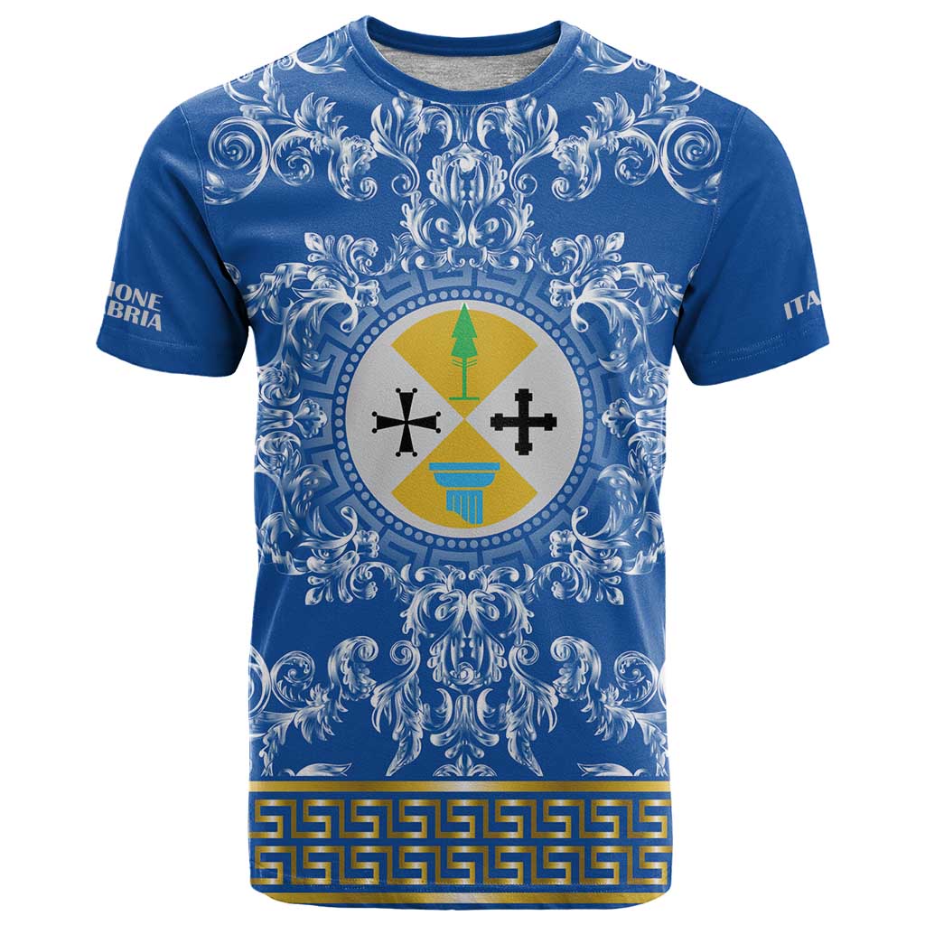 Personalized Italy Calabria T Shirt Baroque Motif