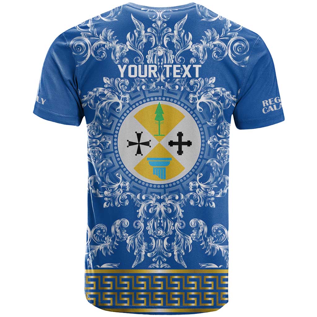 Personalized Italy Calabria T Shirt Baroque Motif