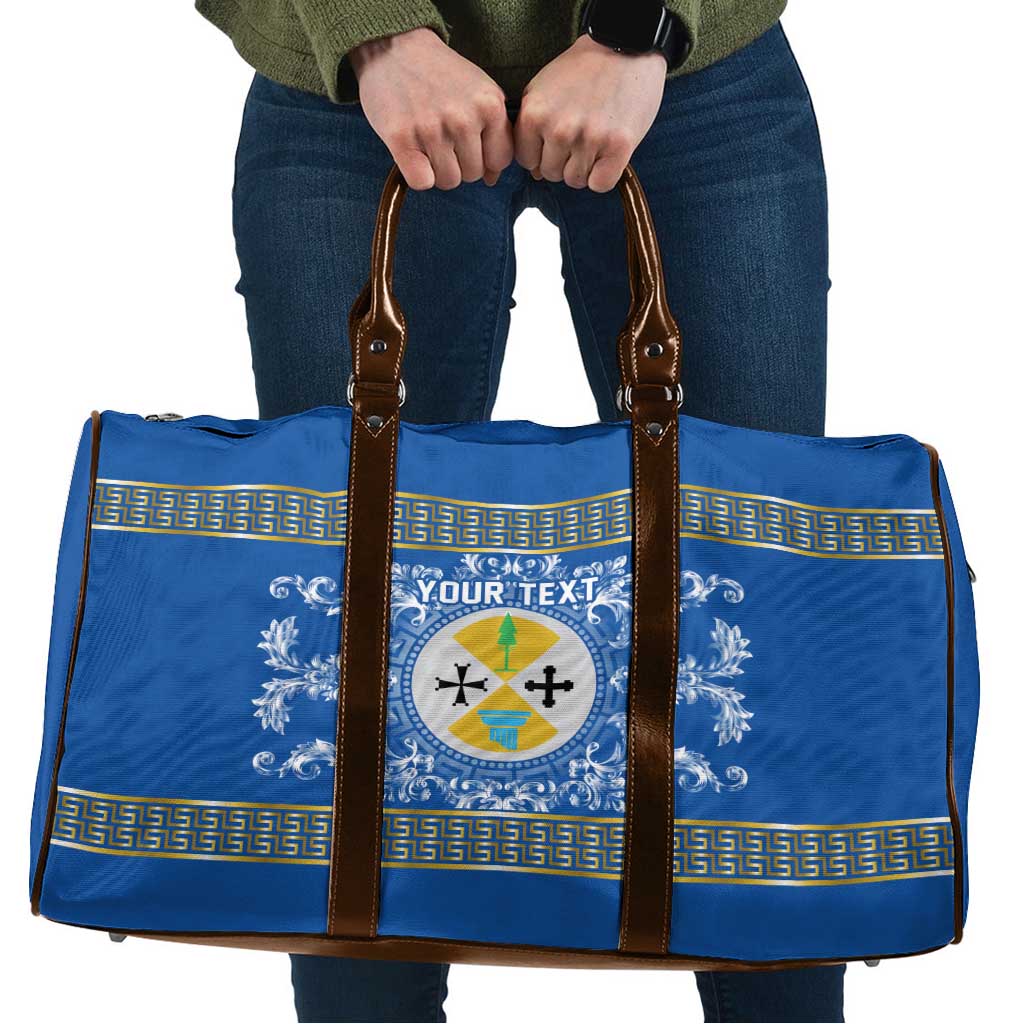Personalized Italy Calabria Travel Bag Baroque Motif