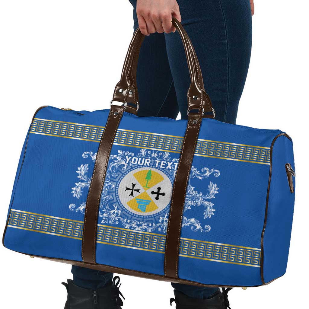 Personalized Italy Calabria Travel Bag Baroque Motif