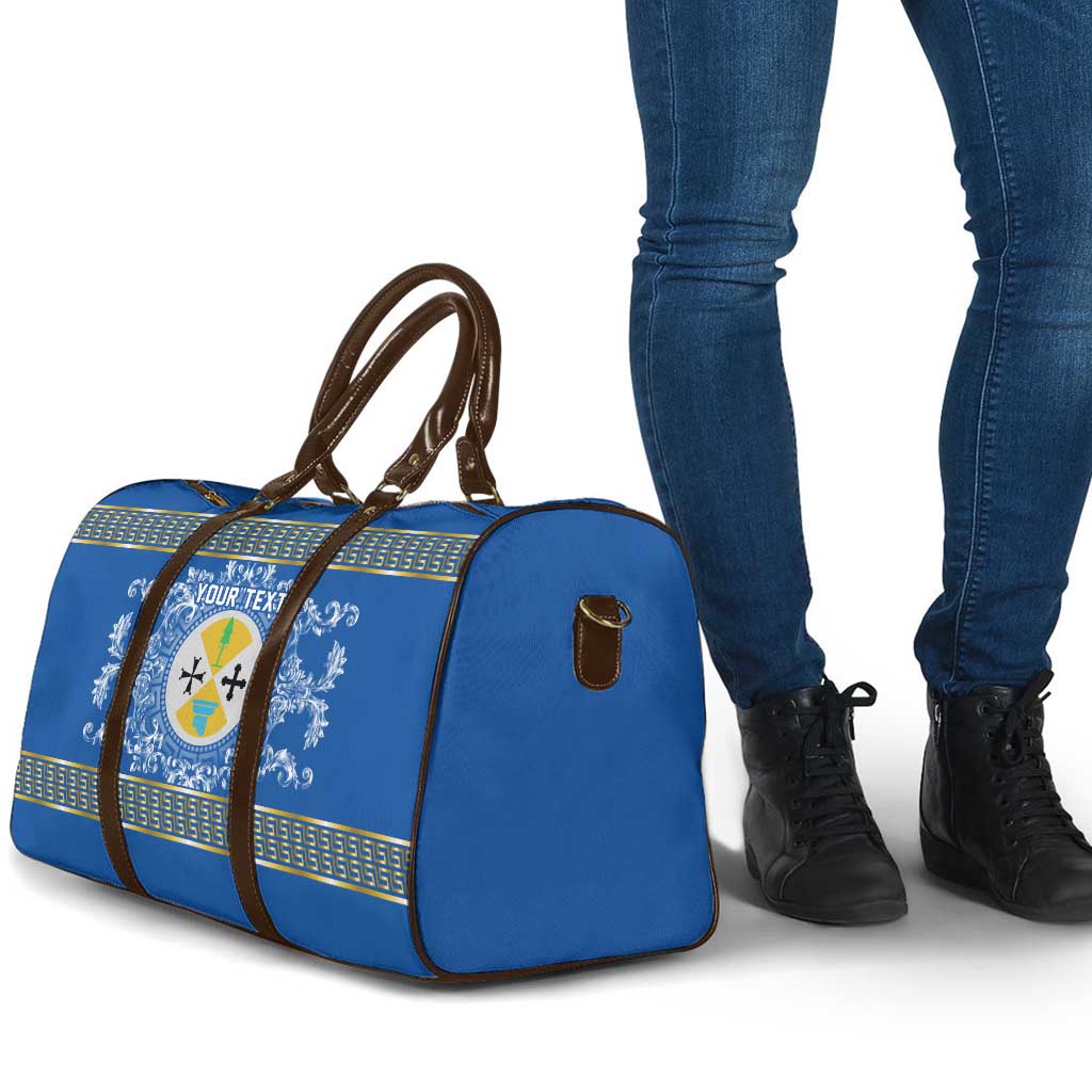 Personalized Italy Calabria Travel Bag Baroque Motif