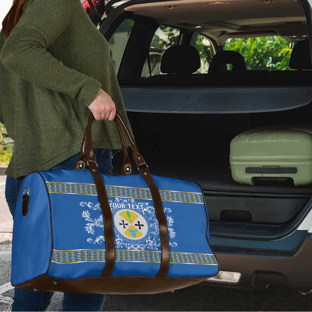 Personalized Italy Calabria Travel Bag Baroque Motif