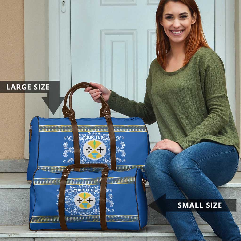 Personalized Italy Calabria Travel Bag Baroque Motif