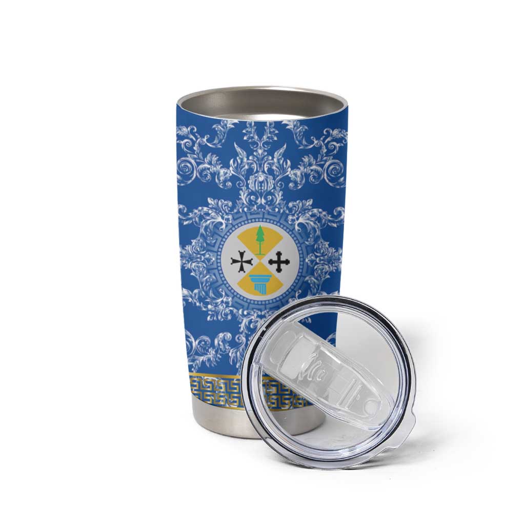 Personalized Italy Calabria Tumbler Cup Baroque Motif