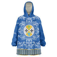 Personalized Italy Calabria Wearable Blanket Hoodie Baroque Motif